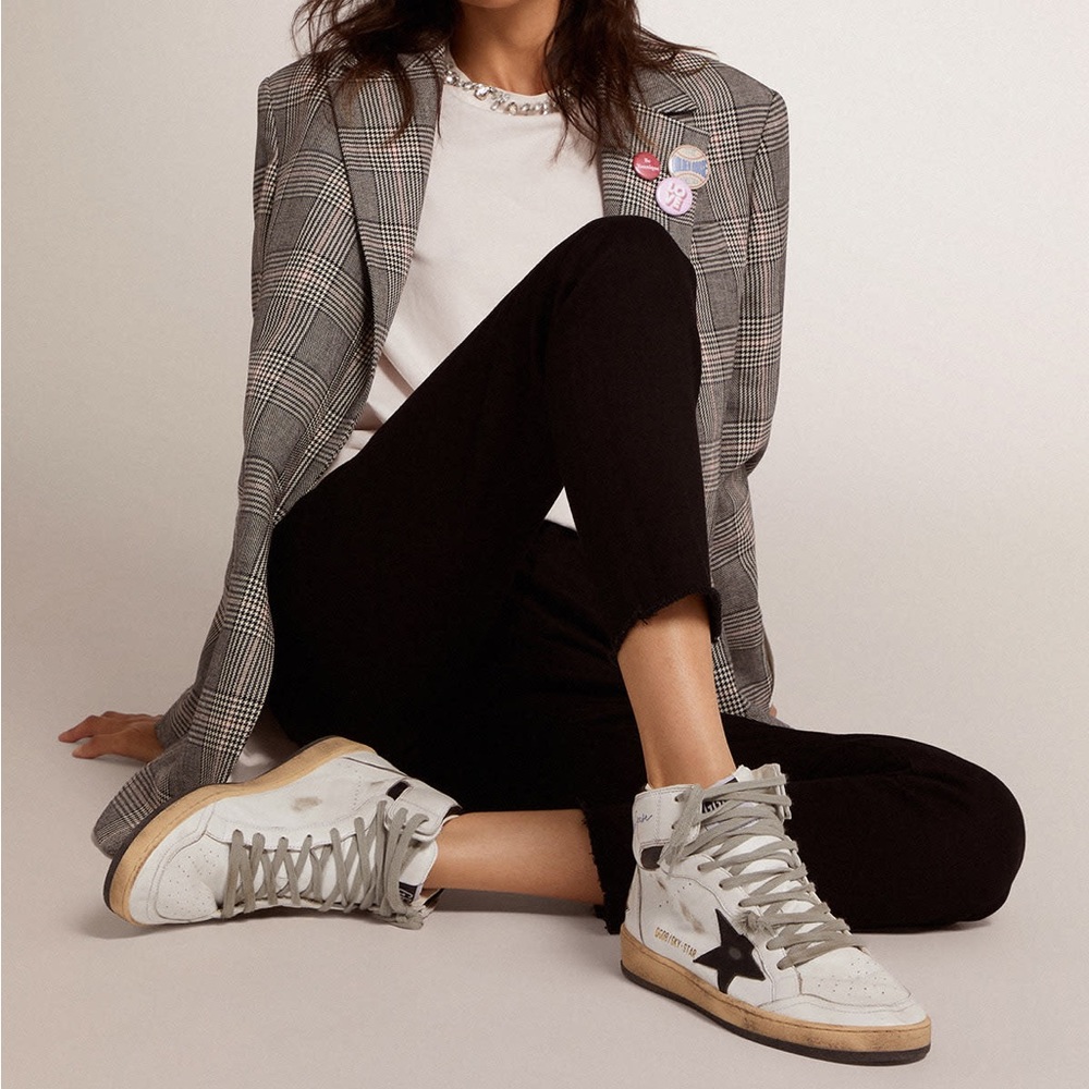 Golden Goose Sky Star Leather High Top Sneaker